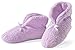 Collections Etc Ultra Plush Chenille Slippers, Lilac, Large