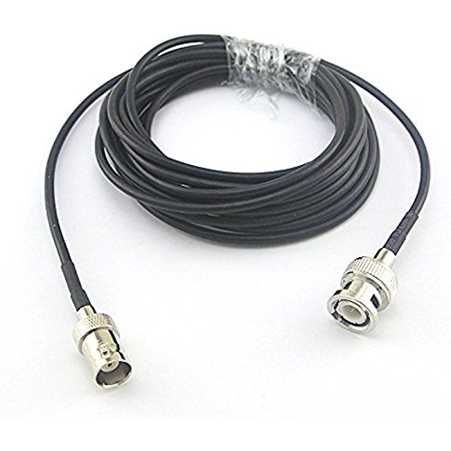 Extension Cable BNC Male to Female Connector Plug to Jack Adapter Video Power Cable for CCTV System RG174 3M ships from USA