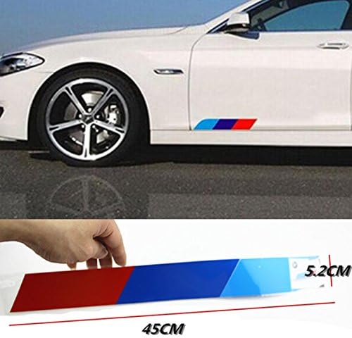BizTech Reflective Car Sticker M Sport Performance Tech Power 45cm Long Emblem Stripes