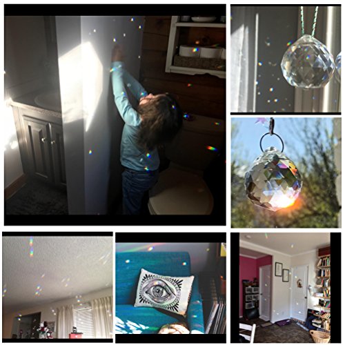 4 JIHUI+Clear+Crystal+Pendant+Suncatcher