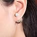 Sexy Sparkles Clay Earrings Double Sided Ear Studs Round Pave Rhinestone with Stoppers