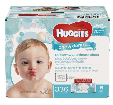 Huggies One And Done Refreshing Wipes Cucumber And Green Tea