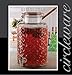 Circleware Circles Glass Beverage Dispenser with Hermetic Locking Lid Glassware for Water, Iced Tea Kombucha, Punch and all type of Cold Drinks, 2.4 Gallons