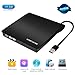 External CD Drive, USB 3.0 External DVD Drive for Laptop/Mac/Macbook, Portable Slim USB DVD Drive External DVD/CD Burner DVD/CD Player - High Speed Data Transfer for Mac/Windows OS - Plug and Play