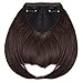 Big Sale 8″(20cm) Bangs Clip in Hair Extensions Front Neat Bang Fringe One Piece Striaght Hairpiece Accessoriesthumb 2