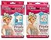Turbie Twist Microfiber Hair Towel Wrap for Women and Men | 2 Pack | Bathroom Essential Accessories | Quick Dry Hair Turban for Drying Curly, Long & Thick Hair (Cupcakes, Sprinkles)