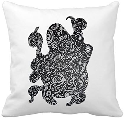 Octopus Custom Pillow Cover Personalized Cotton Polyester Throw Pillow Cover One Side Standard 18 X 18