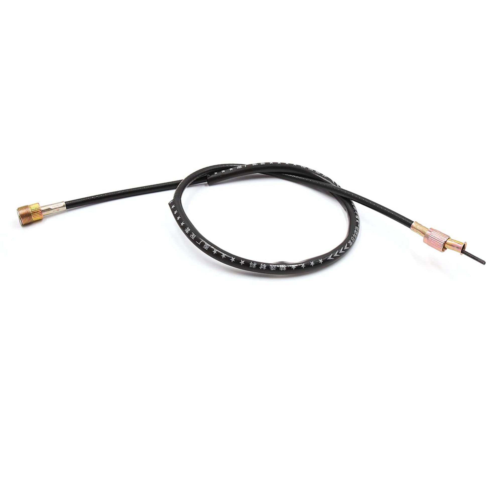 sourcing map 89cm 35" Length Black Rubber Coated Motorcycle Speedometer Cable