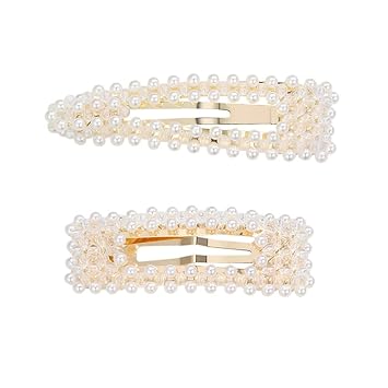 Amazon Com Vpang 2 Pcs Crystal Beads Hair Clips Bobby Pins Hair
