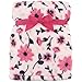 Hudson Baby Unisex Baby Super Plush Blanket, Modern Floral, One Size