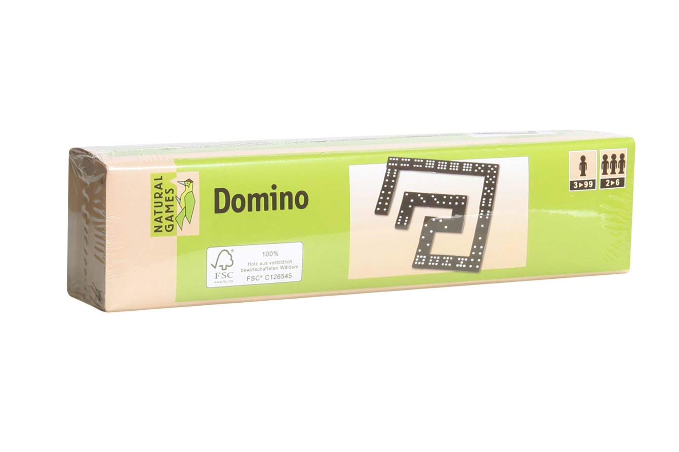 VEDES Großhandel GmbH - Ware Natural Games Domino in Wooden Box - 55 Stones