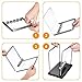 Newtons Cradle, 5 Pendulum Balls, Big Newtons Cradle Balance, Metal Balls For Office Toys, Physics Toys, Teacher Toys, Steel Ball Toy, Metal Ball Pendulum, Black Wooden