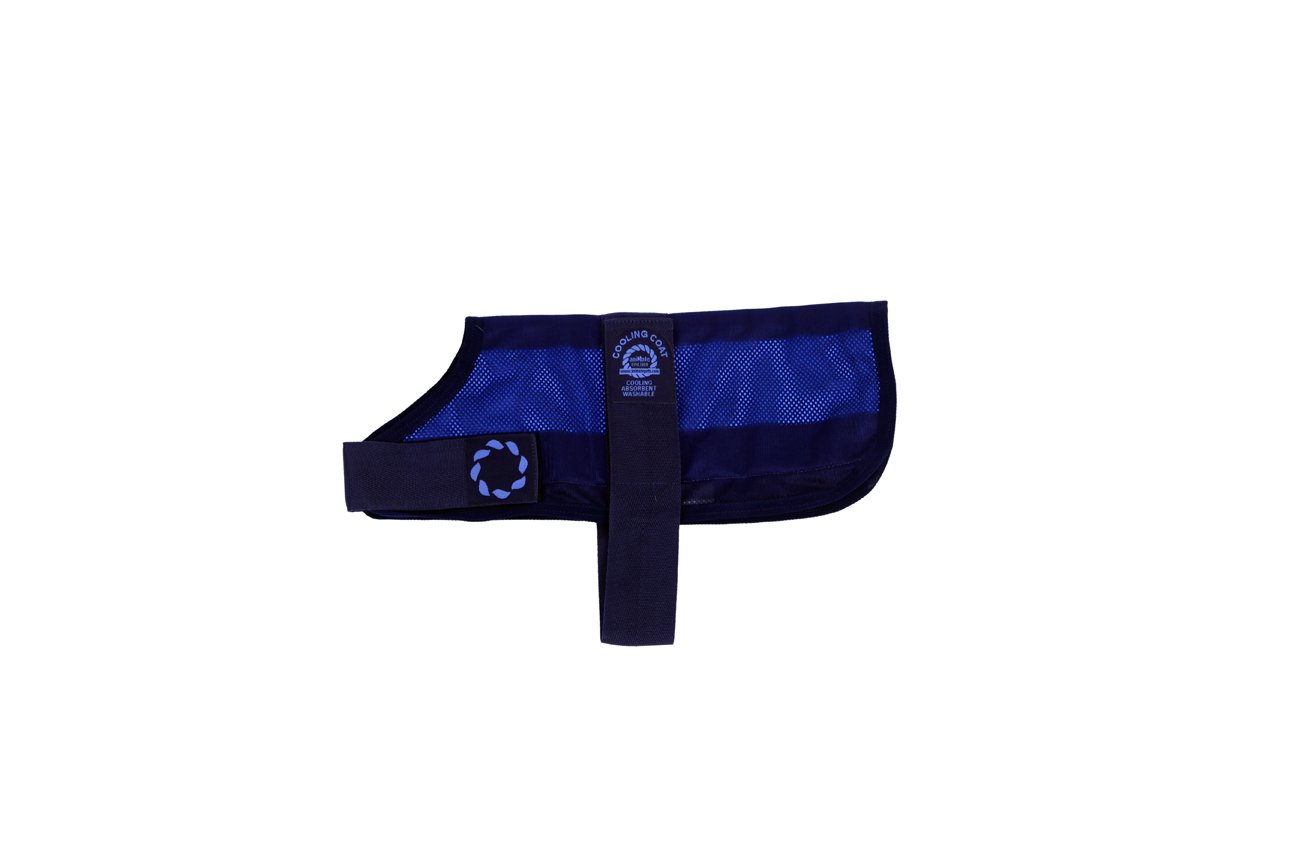 Animate Cooling Dog Coat and Bag, Small, 12-Inch, Navy