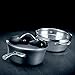 Calphalon Contemporary Hard-Anodized Aluminum Nonstick Cookware, Saucepan with Steamer Insert, 4 1/2-quart, Black