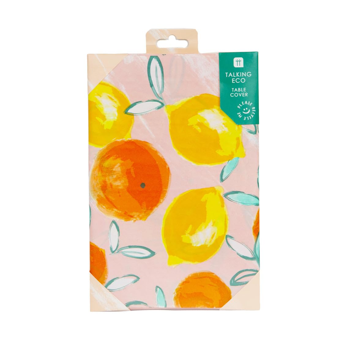 Recyclable Paper Table Cover |Summer Themed Disposable Tropical Tablecloth, Tableware Decorations Lemon & Orange Citrus Design, Alfresco Dining, Garden Party, Picnic, BBQ 180cm x 120cm