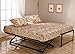 Kings Brand Furniture - Twin Size Steel Day Bed (Daybed) Frame with Pop Up Trundle & Mattresses
