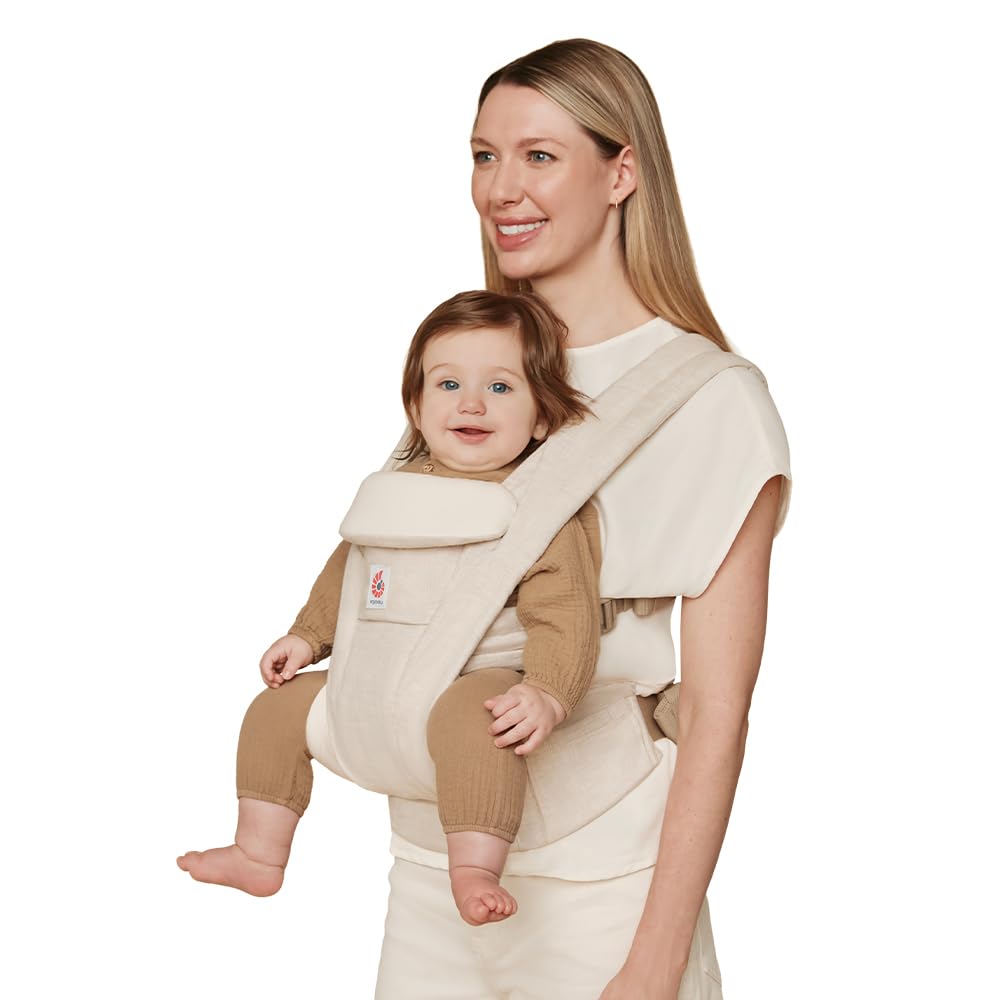 Photo 1 of Ergobaby Omni Deluxe Baby Carrier Newborn to Toddler - Breathable Baby Carriers for Summer - All-Position Carrier with Enhanced Lumbar Support & Airflow (7-45 Pounds), Natural Linen