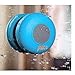 Abco Tech Water Resistant Wireless Bluetooth Shower Speaker with Suction Cup and Hands-Free Speakerphone, Aqua