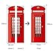 Fymural 3D Telephone Booth Door Wall Mural Wallpaper Stickers Vinyl Removable Decals for Kid Baby Room Decoration 30.3x78.7