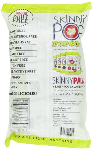 Skinny Pop Popcorn, 6 Mini Bags - Image 4