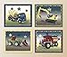 Construction Zone Trucks Little Boys Nursery Wall Art Prints. (8