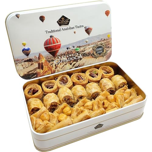 Cerez Pazari Assorted Baklava Gift Basket - 8.47 oz 22-23 pcs