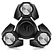 MECULE Fidget Spinner EDC Toy Premium Hand Spinner Durable ABS Original Design Tri Spinner Relieves Stress and Anxiety Black
