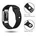 SWEES Silicone Sport Bands Compatible Fitbit Charge 2, Breathable Sport Replacement Bands with Air Holes Small & Large (5.7