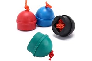 SquEqu 4 Pack Pool Chalk Cubes Holder with Cord String Anti-Lost Snooker Practical Tool Pool Cue Chalk Organizer Pool Stick Pocket Chalker for Billiard House Billiard Cue Chalk Box Pool Cue Stick Tips