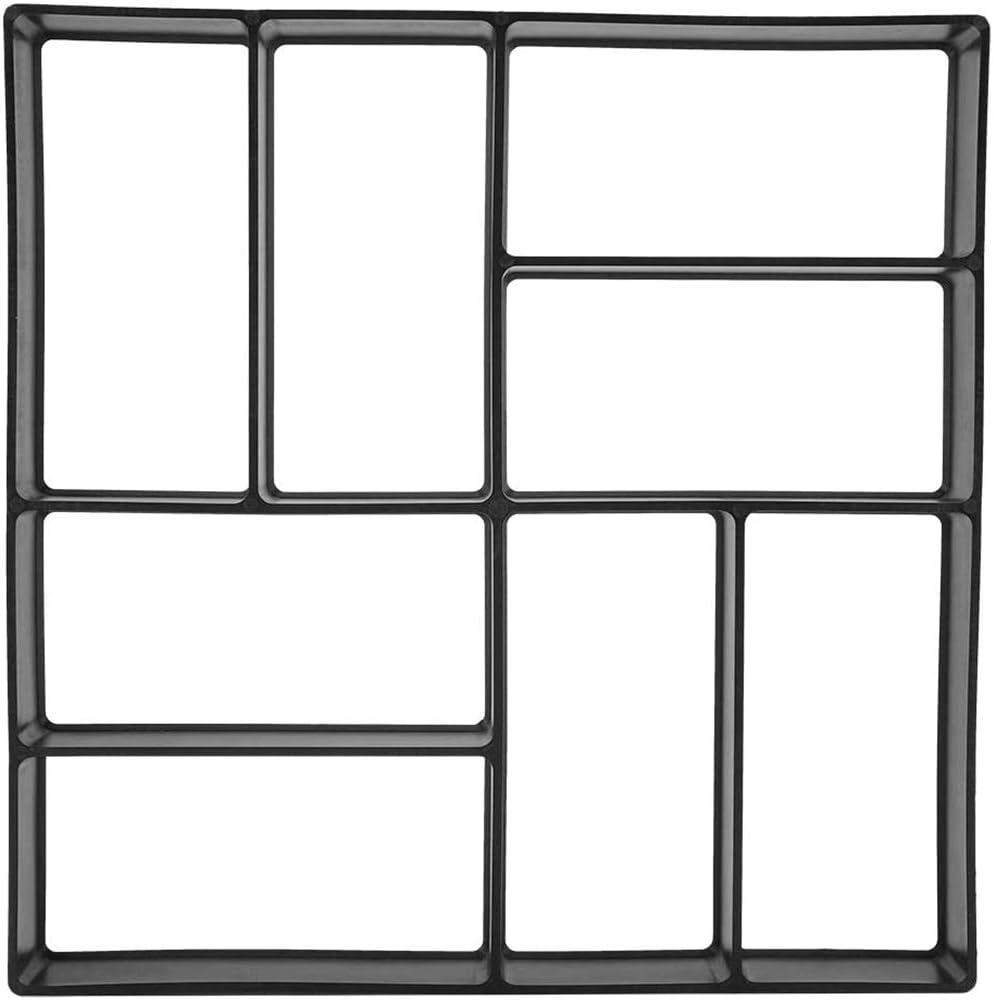 Hanyzcin Concrete Path Paving Mould DIY Garden Patio Lawn Decor Plastic 40cm
