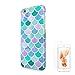 uCOLOR Mermaid Scales Case for iPhone 6 6S Protective,iPhone 8/7 Cute Cover Mint Green Soft TPU Tough Case for iPhone 6S/6/7/8