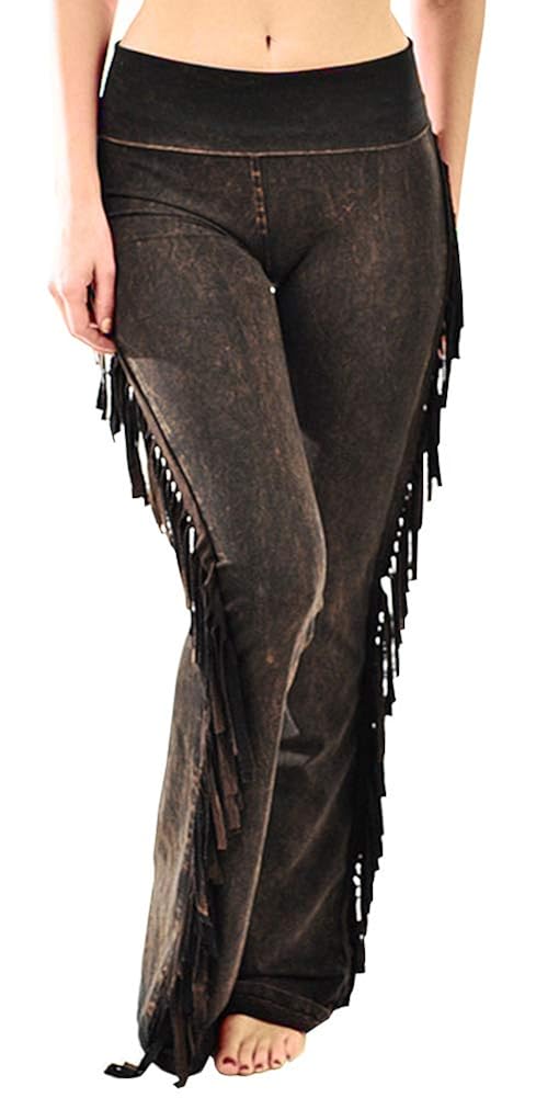 t party fringe yoga pants