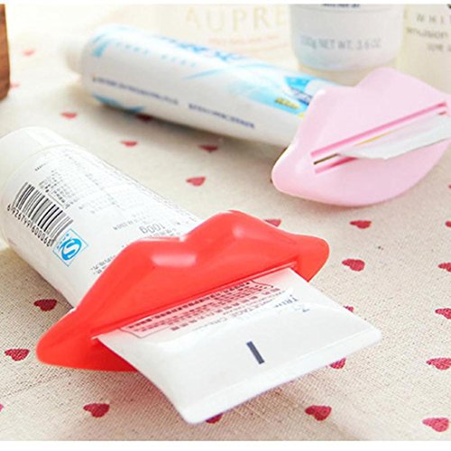 Outsta Toothpaste Extruder,Multi-Purpose Creative Multi-Purpose Squeeze Lips (Pink) - Thumbnail 3