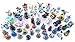 Lego Parts: Dimensions Generic Toy Tag 4 x 4 x 2/3 with 4 Studs (Trans. Blue for Gadgets - Pack of 4)