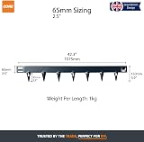 CORE EDGE Lawn Edging 65mm Face Anthracite Flexible Steel Border view 2