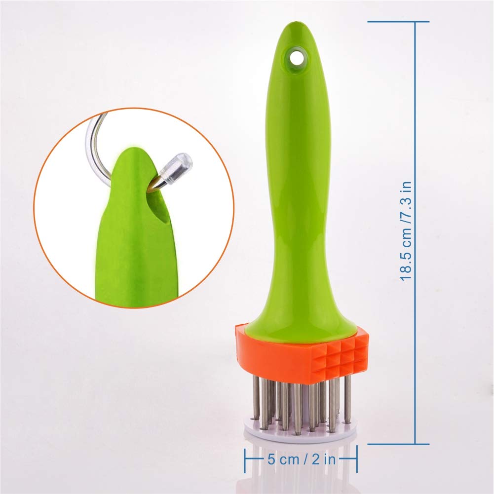 Meat Tenderizer Hammer Ultra Sharp Needle Stainless Steel Blades Kitchen Tool Cookware for Tenderizing Steak Beef Pork Fish Chicken