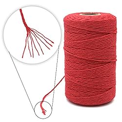 200M/656Feet Cotton String,Red String,Cotton Cord