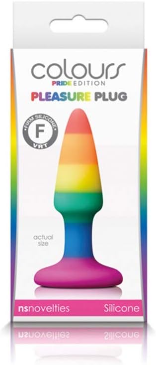 NS Novelties Pleasure Plug Rainbow Mini 190 g, Multi-Coloured, 1 Count, Multicolor, 8.7 cm - Image 3