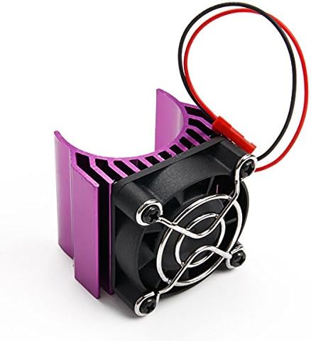 Yiguo Alloy Heatsink with 4.8-6V Cooler Cooling Fan for 1/10 Car 540/550 Size Motor Purple