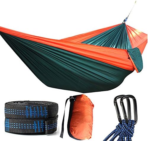 Hammock for Camping - Single &amp; Double Hammocks - Top Rated Best Quality Gear For The Outdoors Backpacking Survival or Travel - Portable Lightweight Parachute Nylon