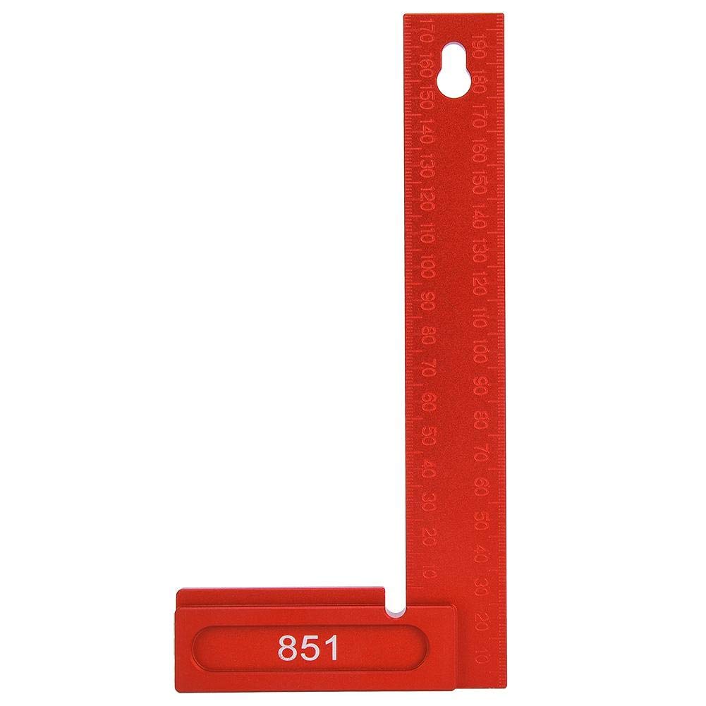 Positioning Squares 90 Degree Right Angle Clamp Aluminum Alloy Woodworking Carpenter Tool 0-200mm(851 Right Angle Ruler)