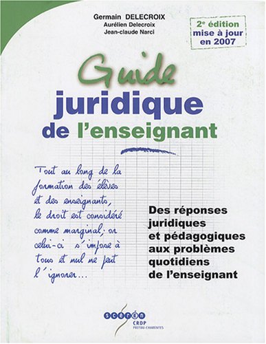 Guide juridique de l'enseignant Guide juridique de l'enseignant