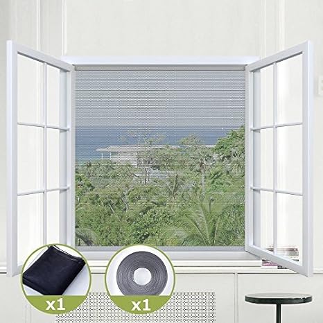 Amazon Co Jp Ouken 簡易 網戸 内開き窓用 窓ピタ防虫網 面ファスナー倍増 夏 虫よけ 防塵 塵対策 張り替え 取り付け カット 小窓 手洗いok マジックテープ式 Diy キット 補修 網戸の網 ネット あみ戸 黒 130 X 150cm ホーム キッチン