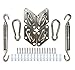 COSCOOL Shade Sail Hardware Kit for Sun Shade Sails Stainless Steel Installation Hardware Kit (5-inch Rectangular)