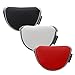 Big Teeth Small Golf Putter Cover Half Mallet Mini Golf Headcover Club Head Protector Magnetic Closure for Scotty Cameron Taylormade Odyssey Club (White)