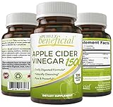 Apple Cider Vinegar 1500 - Raw, Organic ACV 1500mg Serving, 60 Day Supply