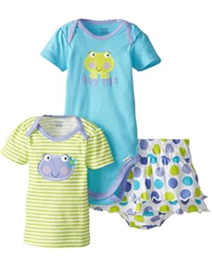 Baby Girls' 3 Piece Bodysuit Shirt and Panty Set