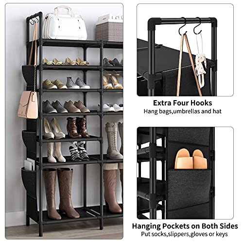 ZERO JET LAG 7 Tiers Shoe Rack Space Saving Large Shoe Rack Organizer