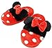 Minnie Mouse Women Plush Slippers Red Size 7-9
