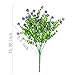 Artificial Flowers, Fake Outdoor UV Resistant Plants Faux Plastic Greenery Shrubs Indoor Outside Hanging Planter Home Kitchen Office Wedding, Garden Decor (Purple)